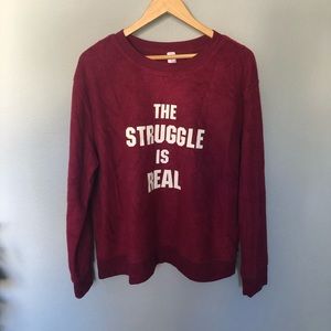 Super fuzzy cute situational sweater, never worn